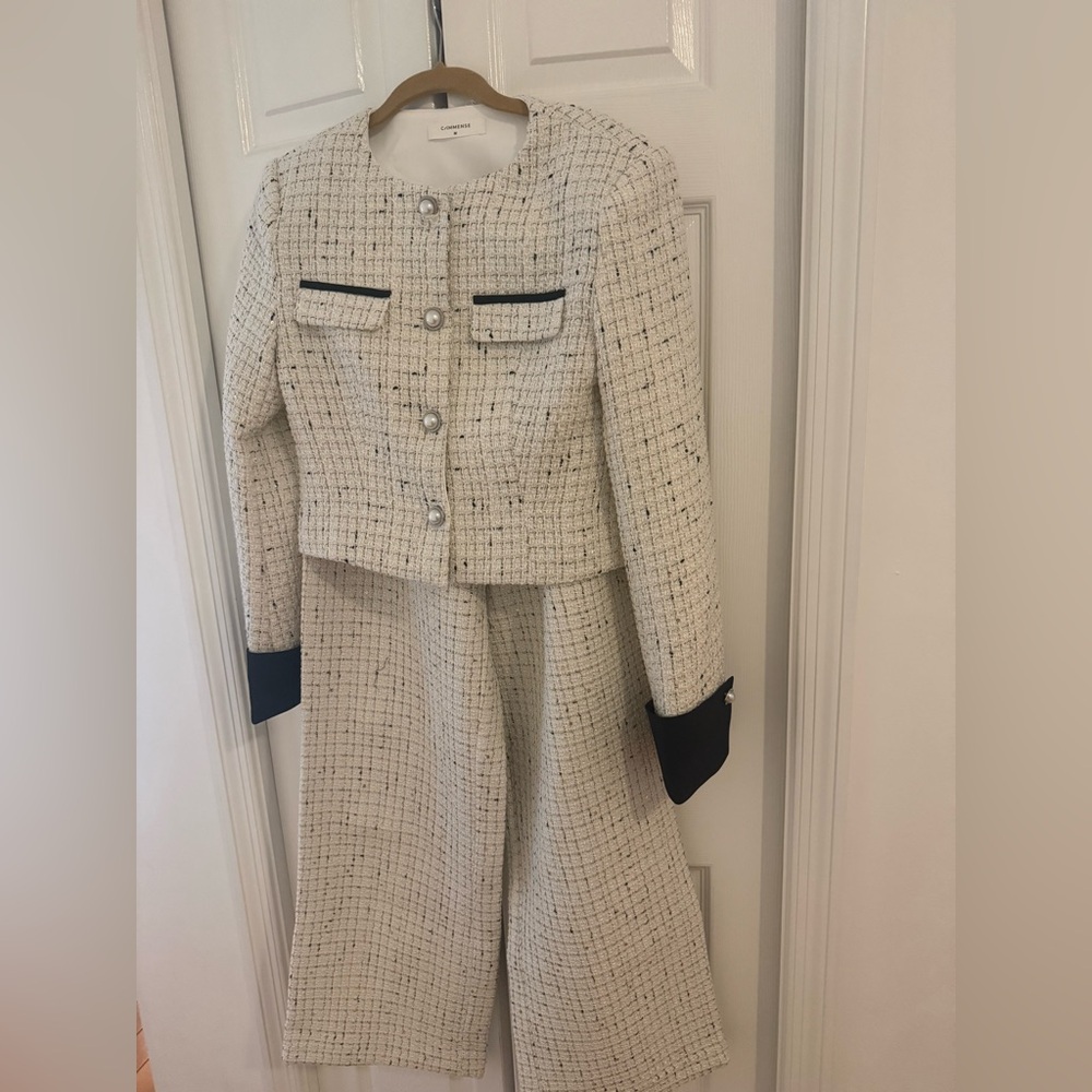 Commense tweed pant suit